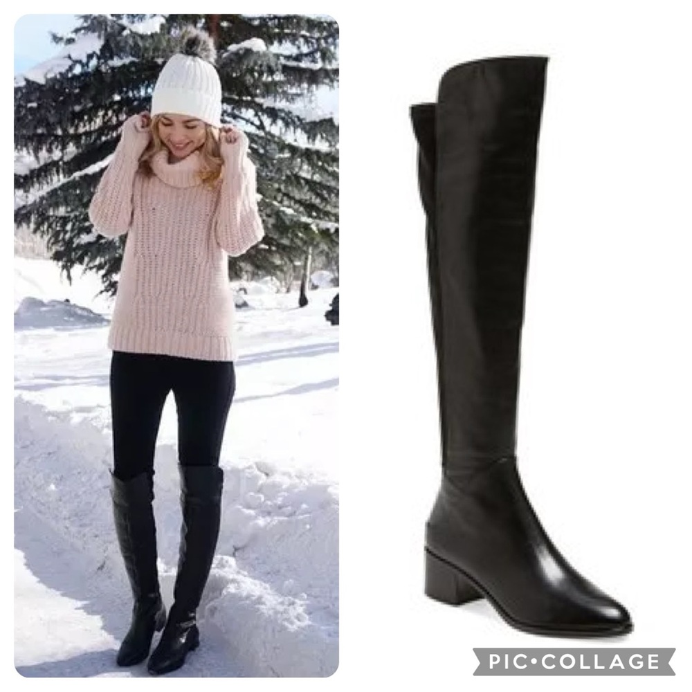 Via Spiga “Alto” Over The Knee Leather Boots